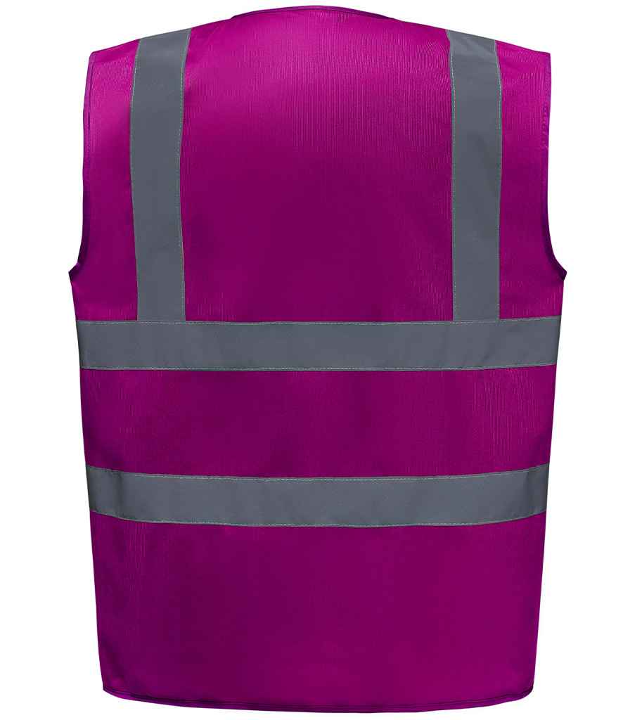 Yoko YK102 Raspberry Back - Ready to be Printed by Custard Workwear - Cheap Personalised and Customised Workwear in Nottinghamshire, Derbyshire and Leicestershire