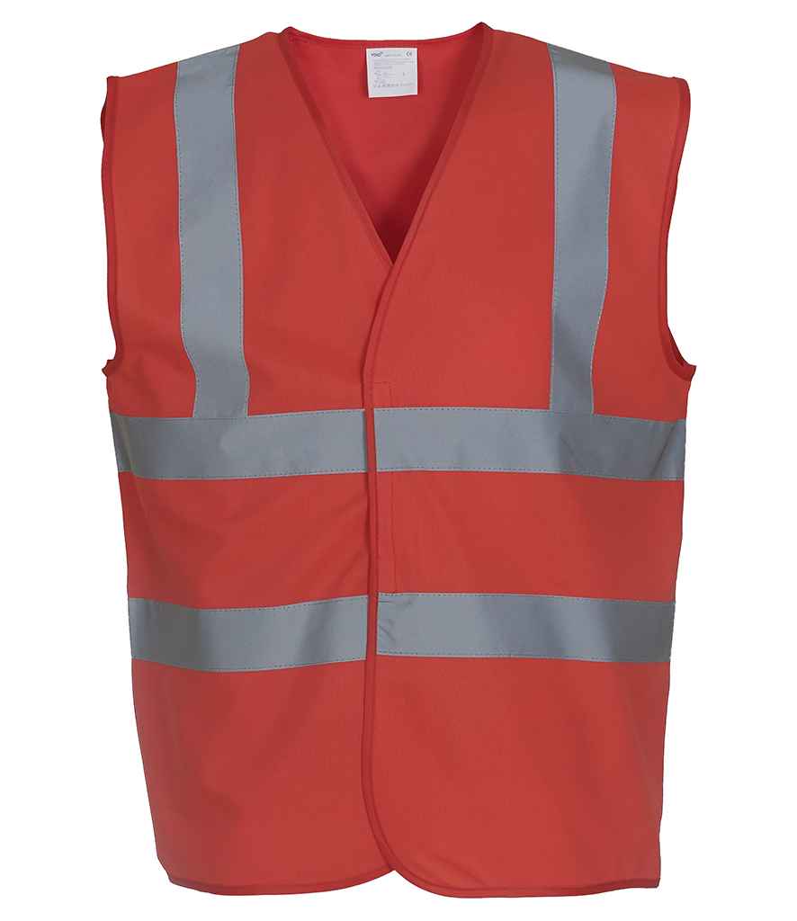 Yoko YK102 Red Front - Ready to be Printed by Custard Workwear - Cheap Personalised and Customised Workwear in Nottinghamshire, Derbyshire and Leicestershire