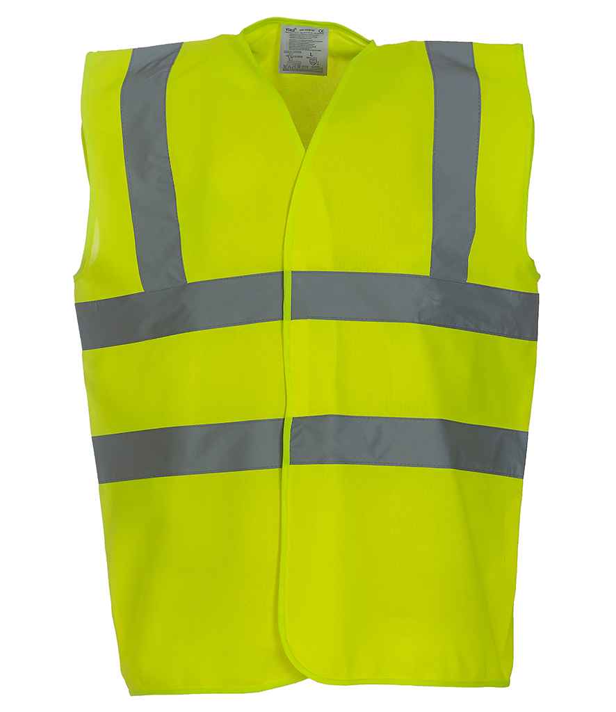 Yoko YK102 Yellow Front - Ready to be Printed by Custard Workwear - Cheap Personalised and Customised Workwear in Nottinghamshire, Derbyshire and Leicestershire