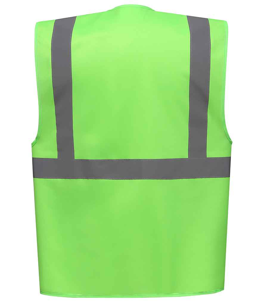 Yoko YK103 Lime Green Back - Ready to be Printed by Custard Workwear - Cheap Personalised and Customised Workwear in Nottinghamshire, Derbyshire and Leicestershire