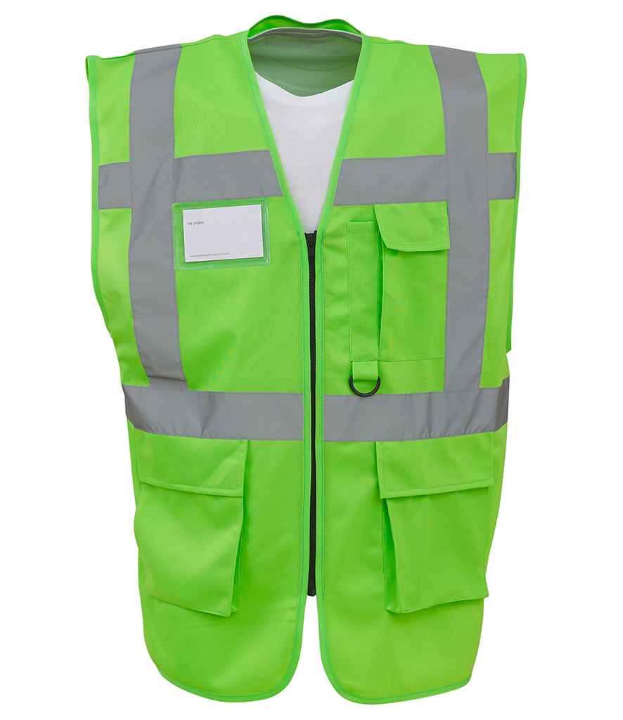 Yoko YK103 Lime Green Front - Ready to be Printed by Custard Workwear - Cheap Personalised and Customised Workwear in Nottinghamshire, Derbyshire and Leicestershire