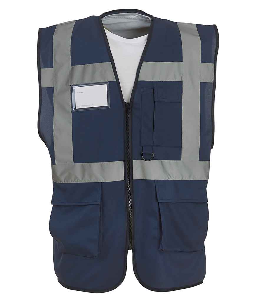 Yoko YK103 Navy Front - Ready to be Printed by Custard Workwear - Cheap Personalised and Customised Workwear in Nottinghamshire, Derbyshire and Leicestershire