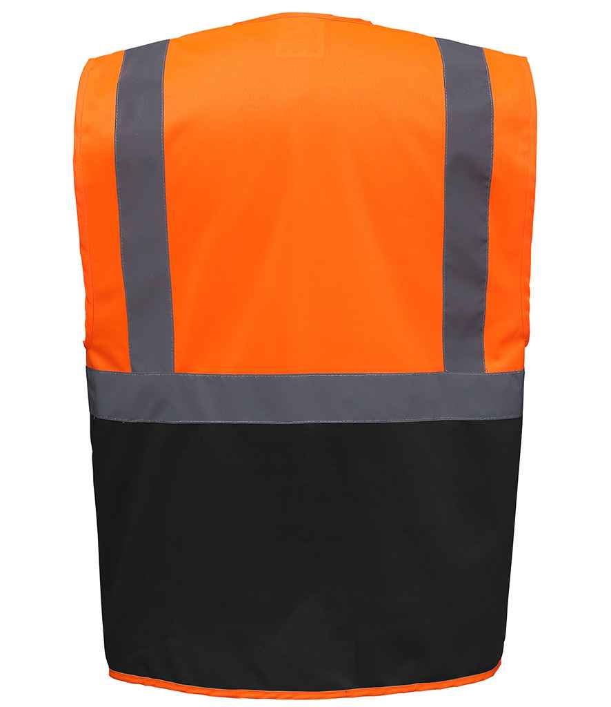 Yoko YK103 Orange/Black Back - Ready to be Printed by Custard Workwear - Cheap Personalised and Customised Workwear in Nottinghamshire, Derbyshire and Leicestershire