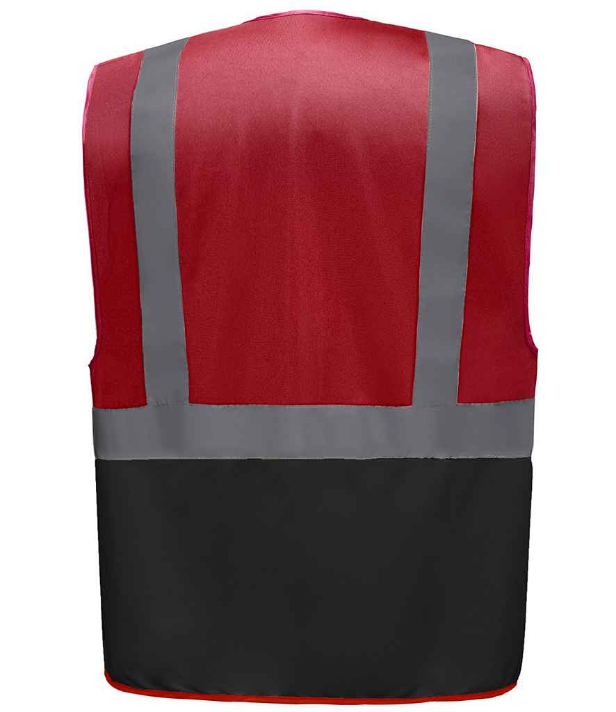 Yoko YK103 Red/Black Back - Ready to be Printed by Custard Workwear - Cheap Personalised and Customised Workwear in Nottinghamshire, Derbyshire and Leicestershire