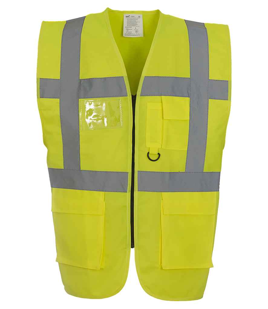 Yoko YK103 Yellow Front - Ready to be Printed by Custard Workwear - Cheap Personalised and Customised Workwear in Nottinghamshire, Derbyshire and Leicestershire