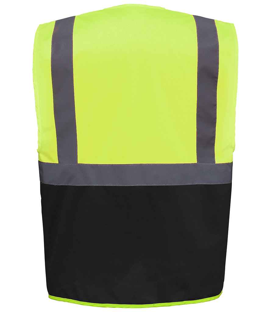 Yoko YK103 Yellow/Black Back - Ready to be Printed by Custard Workwear - Cheap Personalised and Customised Workwear in Nottinghamshire, Derbyshire and Leicestershire