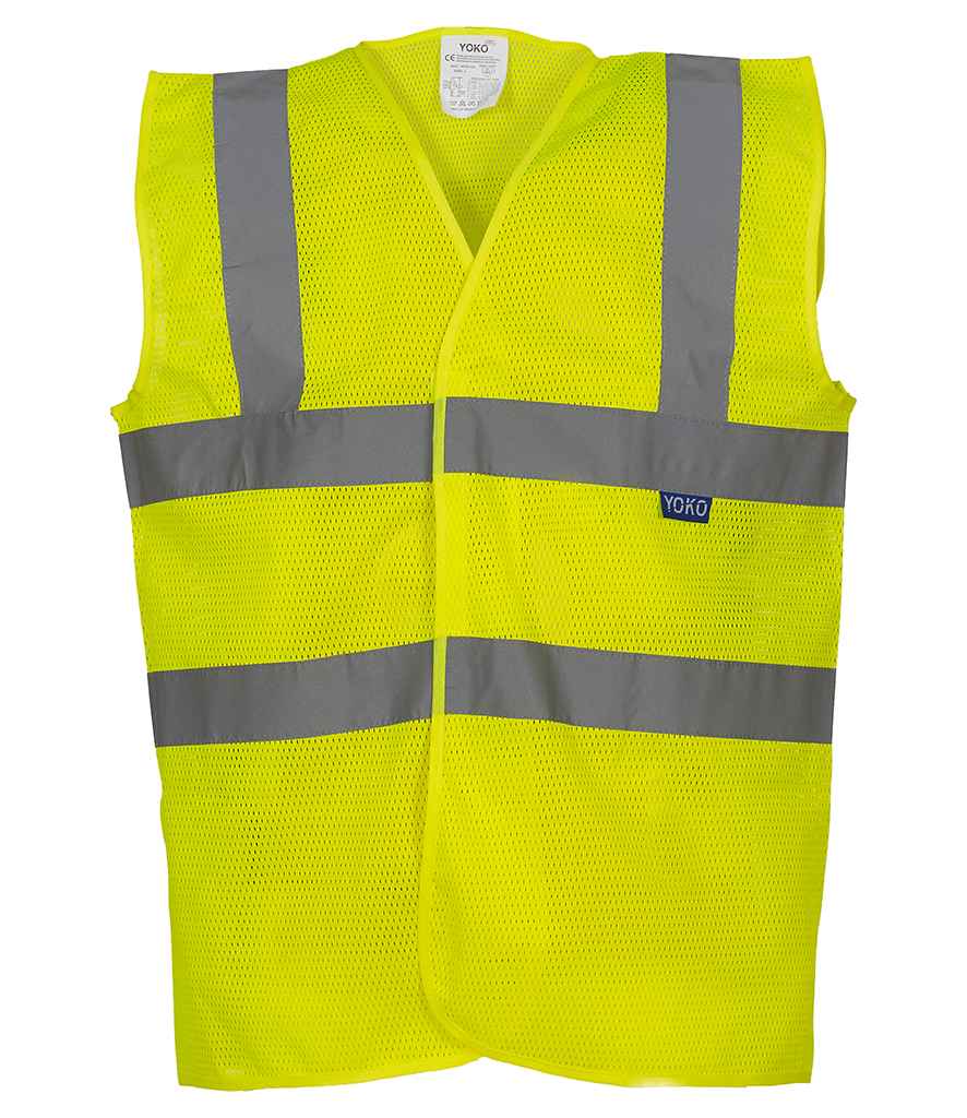 Yoko YK104 Yellow Front - Ready to be Printed by Custard Workwear - Cheap Personalised and Customised Workwear in Nottinghamshire, Derbyshire and Leicestershire