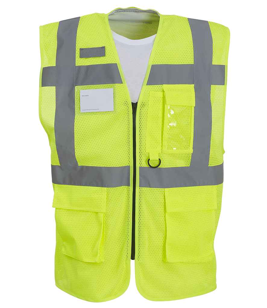 Yoko YK107 Yellow Front - Ready to be Printed by Custard Workwear - Cheap Personalised and Customised Workwear in Nottinghamshire, Derbyshire and Leicestershire
