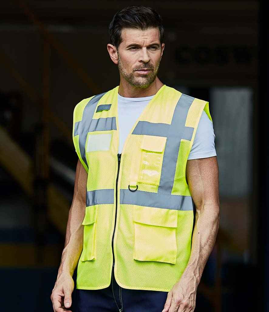 Yoko YK107 Yellow Model - Ready to be Printed by Custard Workwear - Cheap Personalised and Customised Workwear in Nottinghamshire, Derbyshire and Leicestershire
