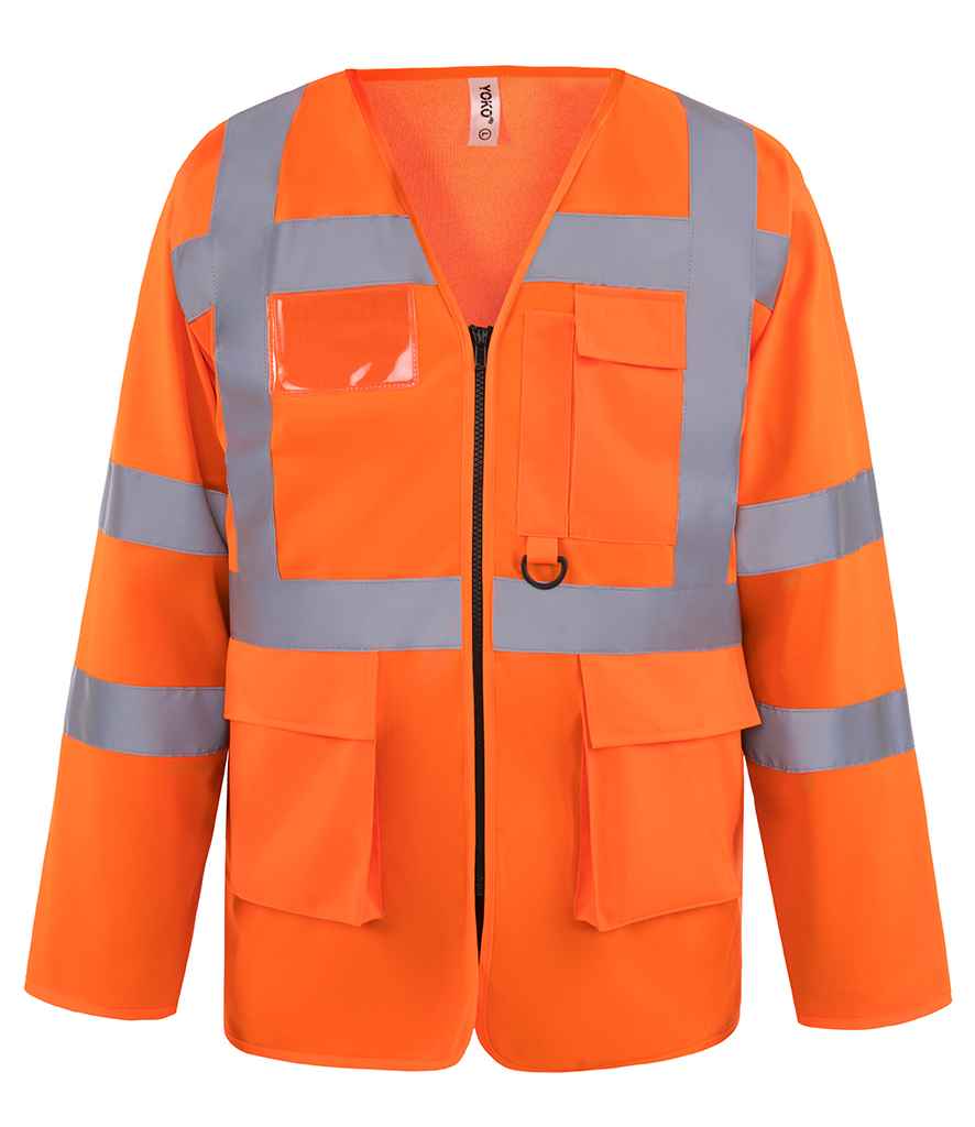 Yoko YK108 Orange Front - Ready to be Printed by Custard Workwear - Cheap Personalised and Customised Workwear in Nottinghamshire, Derbyshire and Leicestershire