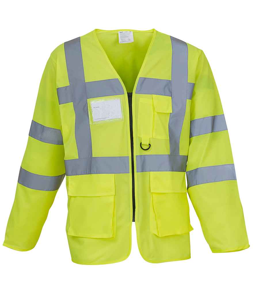 Yoko YK108 Yellow Front - Ready to be Printed by Custard Workwear - Cheap Personalised and Customised Workwear in Nottinghamshire, Derbyshire and Leicestershire