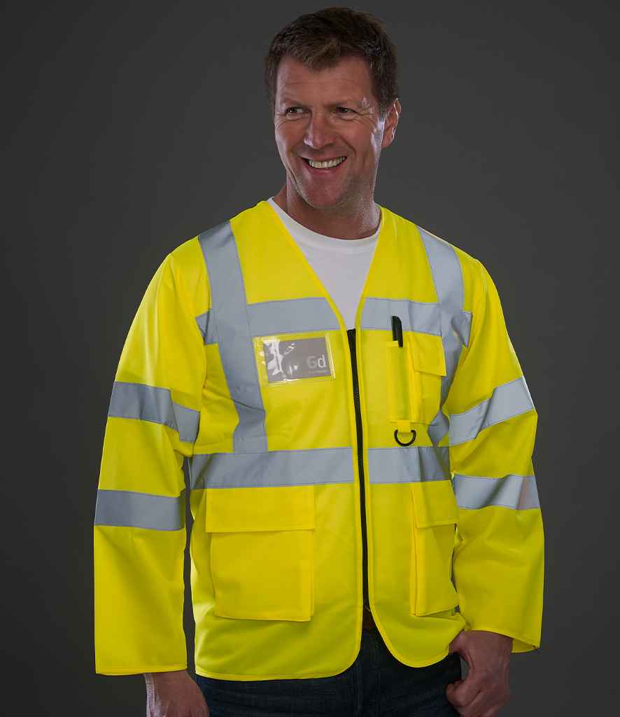 Yoko YK108 Yellow Model - Ready to be Printed by Custard Workwear - Cheap Personalised and Customised Workwear in Nottinghamshire, Derbyshire and Leicestershire