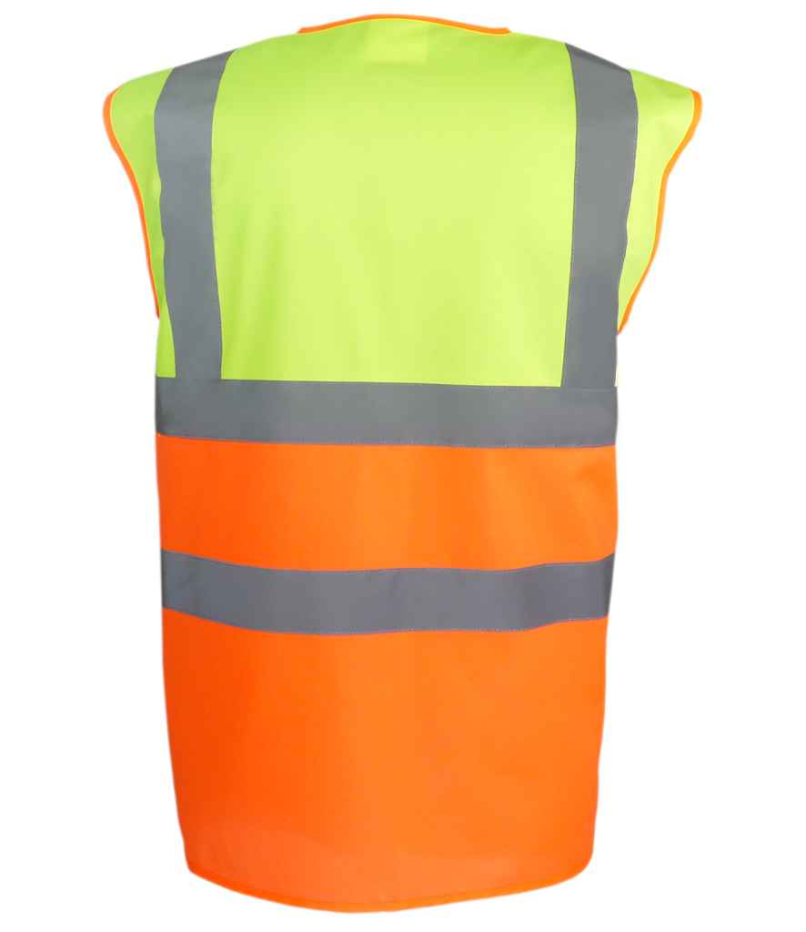 Yoko YK111 Yellow/Orange Back - Ready to be Printed by Custard Workwear - Cheap Personalised and Customised Workwear in Nottinghamshire, Derbyshire and Leicestershire