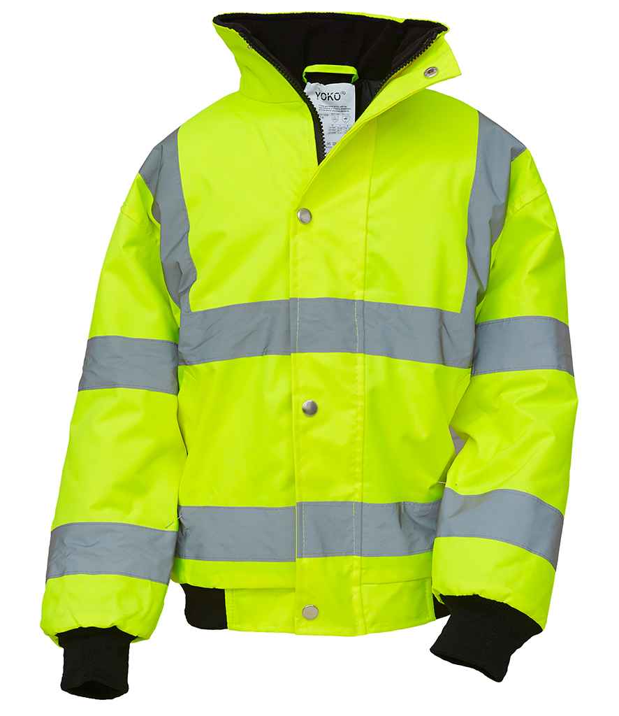Yoko YK200B Yellow Front - Ready to be Embroidered and Printed by Custard Workwear - Cheap Personalised and Customised Workwear in Nottinghamshire, Derbyshire and Leicestershire