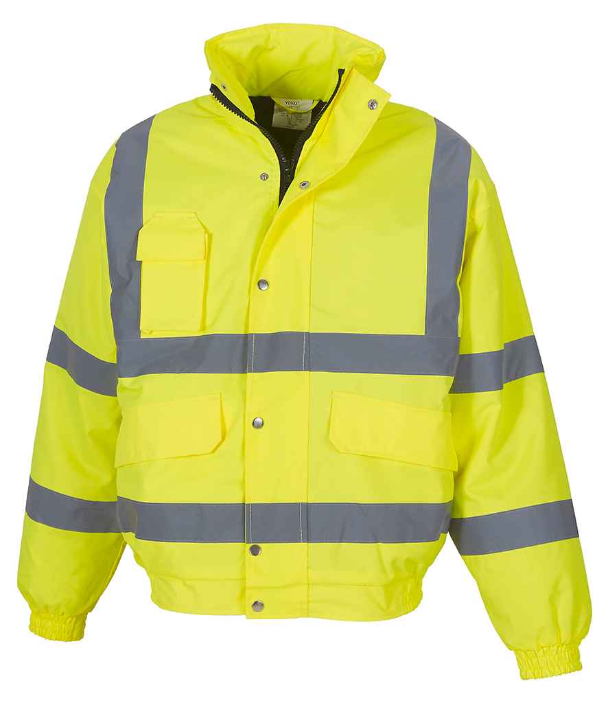 Yoko YK200 Yellow Front - Ready to be Embroidered and Printed by Custard Workwear - Cheap Personalised and Customised Workwear in Nottinghamshire, Derbyshire and Leicestershire