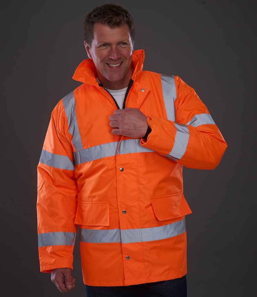 Yoko YK202 Orange Model - Ready to be Embroidered and Printed by Custard Workwear - Cheap Personalised and Customised Workwear in Nottinghamshire, Derbyshire and Leicestershire