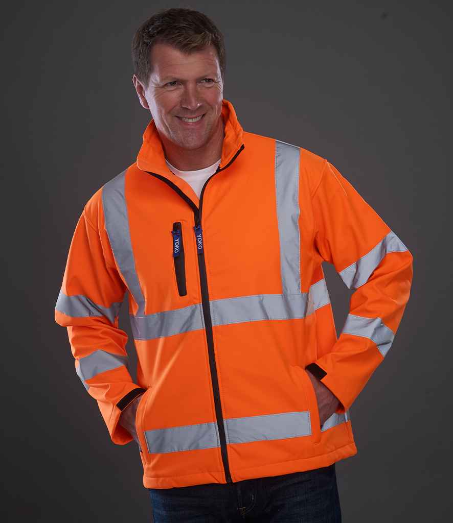 Yoko YK206 Orange Model - Ready to be Embroidered and Printed by Custard Workwear - Cheap Personalised and Customised Workwear in Nottinghamshire, Derbyshire and Leicestershire