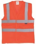 Yoko YK104 Orange Front - Ready to be Printed by Custard Workwear - Cheap Personalised and Customised Workwear in Nottinghamshire, Derbyshire and Leicestershire