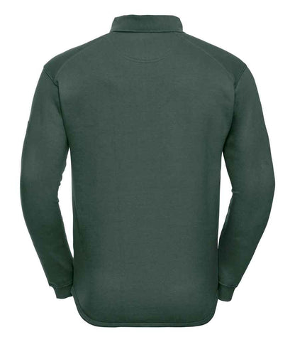 Russell 012M Bottle Green Back -  Ready to be Embroidered and Printed by Custard Workwear - Cheap Personalised and Customised Workwear in Nottinghamshire, Derbyshire and Leicestershire