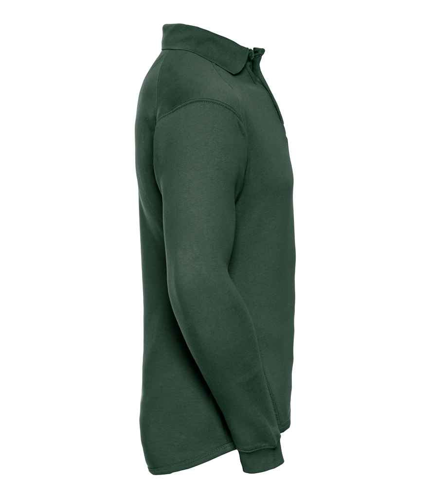 Russell 012M Bottle Green Left -  Ready to be Embroidered and Printed by Custard Workwear - Cheap Personalised and Customised Workwear in Nottinghamshire, Derbyshire and Leicestershire
