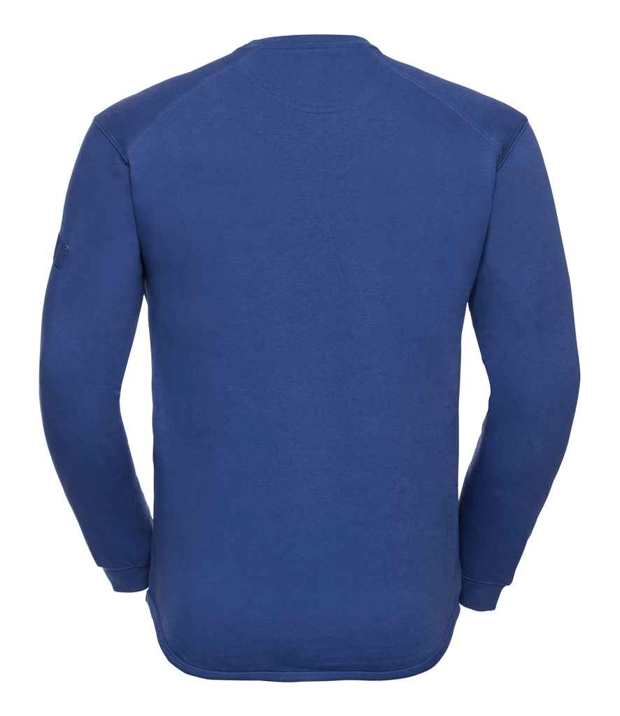 Russell 013M Bright Royal Back -  Ready to be Embroidered and Printed by Custard Workwear - Cheap Personalised and Customised Workwear in Nottinghamshire, Derbyshire and Leicestershire