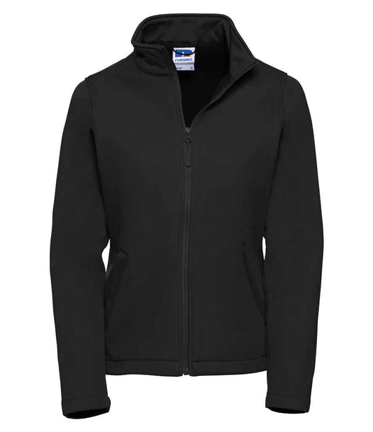 Russell 040F Black Front -  Ready to be Embroidered and Printed by Custard Workwear - Cheap Personalised and Customised Workwear in Nottinghamshire, Derbyshire and Leicestershire