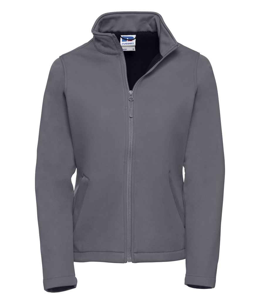 Russell 040F Convoy Grey Front -  Ready to be Embroidered and Printed by Custard Workwear - Cheap Personalised and Customised Workwear in Nottinghamshire, Derbyshire and Leicestershire