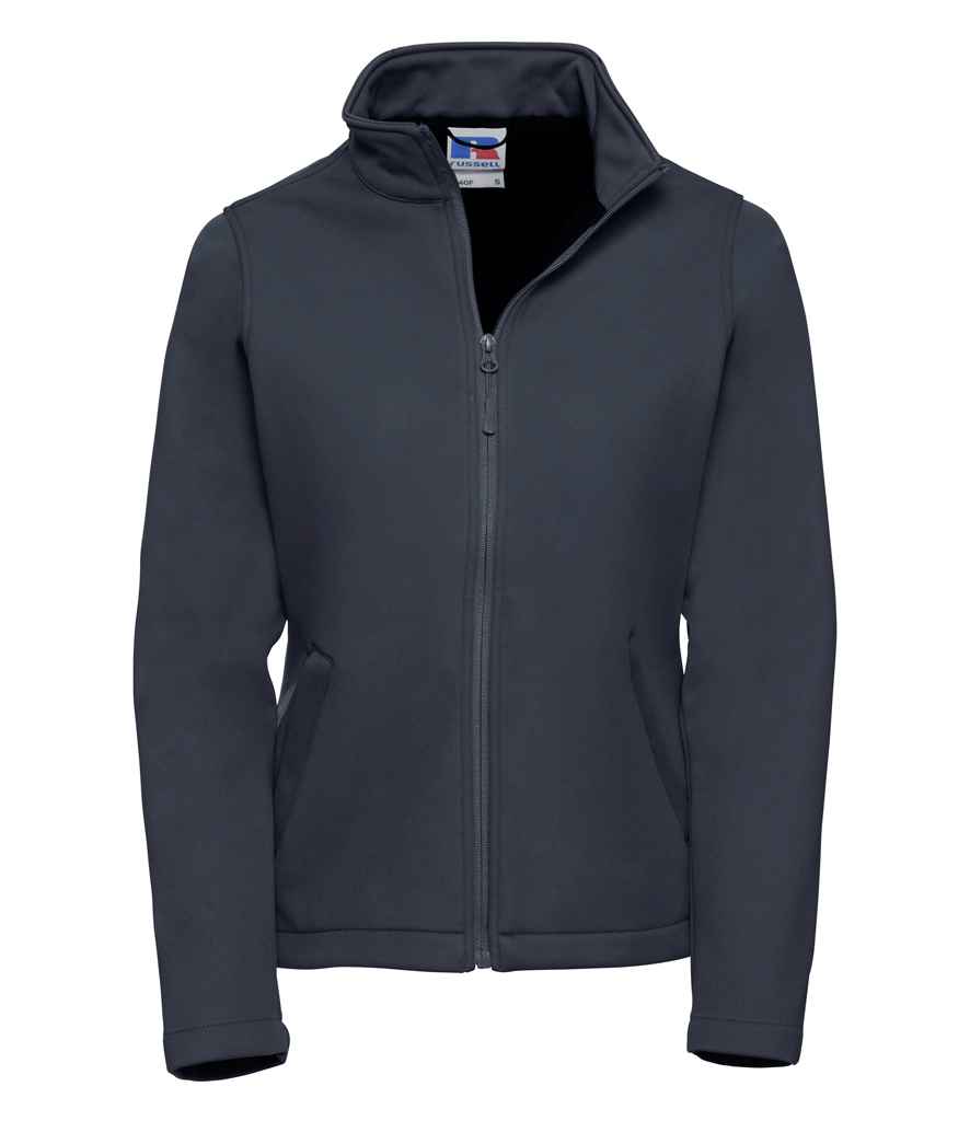 Russell 040F French Navy Front -  Ready to be Embroidered and Printed by Custard Workwear - Cheap Personalised and Customised Workwear in Nottinghamshire, Derbyshire and Leicestershire