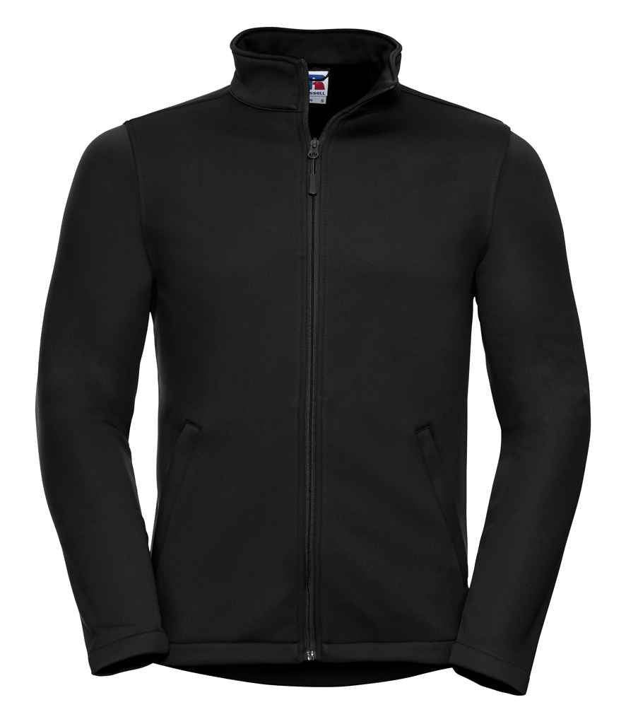 Russell 040M Black Front -  Ready to be Embroidered and Printed by Custard Workwear - Cheap Personalised and Customised Workwear in Nottinghamshire, Derbyshire and Leicestershire