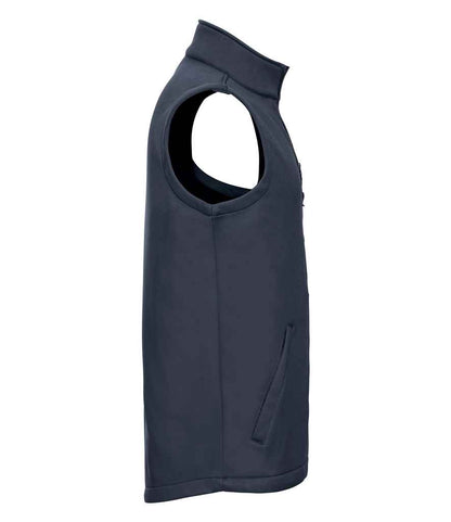 Russell 041M French Navy Left -  Ready to be Embroidered and Printed by Custard Workwear - Cheap Personalised and Customised Workwear in Nottinghamshire, Derbyshire and Leicestershire