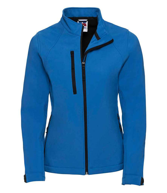 Russell 140F Azure Front -  Ready to be Embroidered and Printed by Custard Workwear - Cheap Personalised and Customised Workwear in Nottinghamshire, Derbyshire and Leicestershire