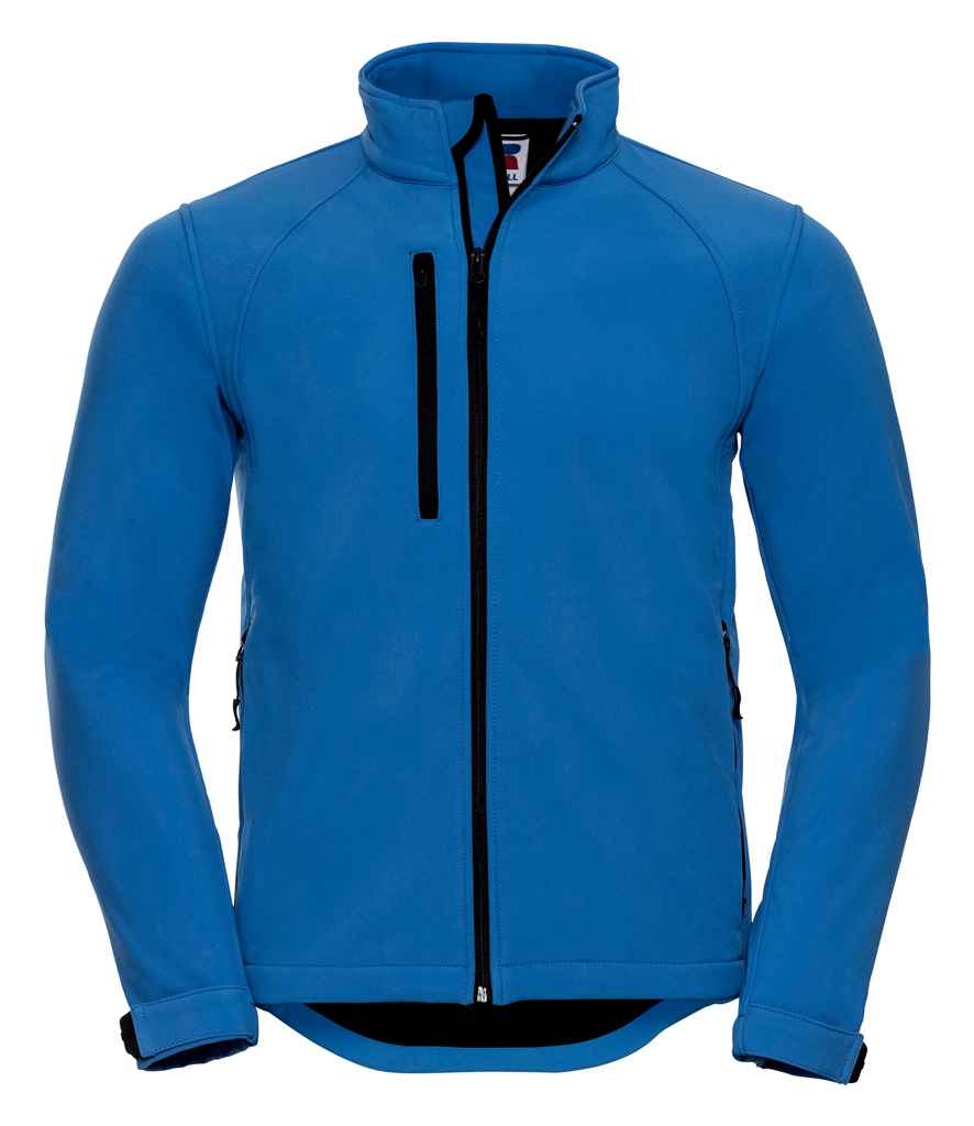 Russell 140M Azure Front -  Ready to be Embroidered and Printed by Custard Workwear - Cheap Personalised and Customised Workwear in Nottinghamshire, Derbyshire and Leicestershire