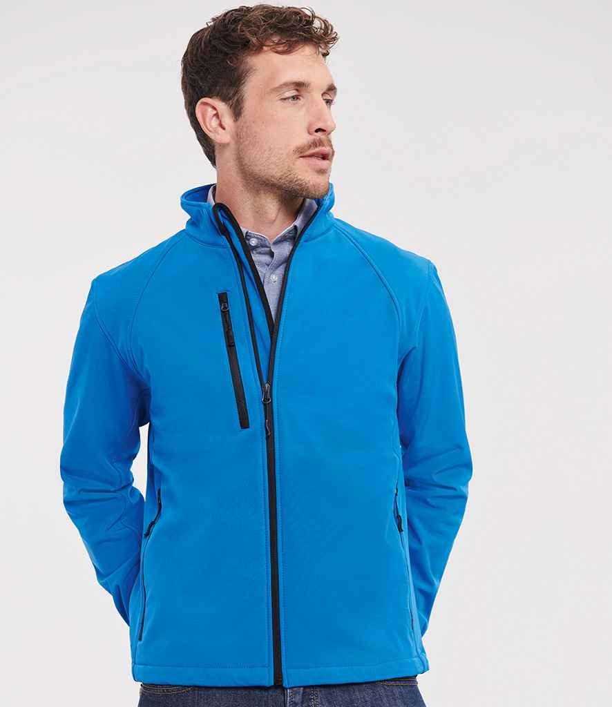 Russell 140M Azure Model -  Ready to be Embroidered and Printed by Custard Workwear - Cheap Personalised and Customised Workwear in Nottinghamshire, Derbyshire and Leicestershire