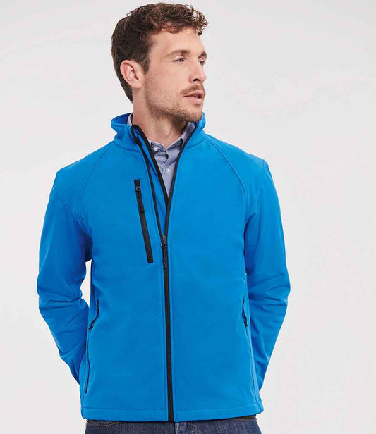 Russell 140M Azure Model -  Ready to be Embroidered and Printed by Custard Workwear - Cheap Personalised and Customised Workwear in Nottinghamshire, Derbyshire and Leicestershire