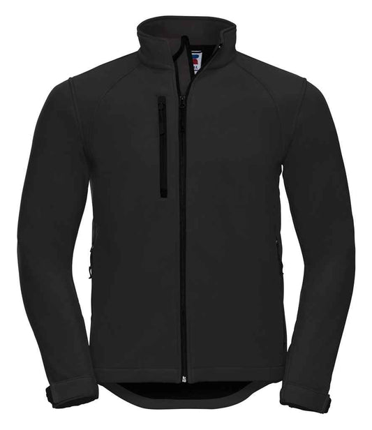Russell 140M Black Front -  Ready to be Embroidered and Printed by Custard Workwear - Cheap Personalised and Customised Workwear in Nottinghamshire, Derbyshire and Leicestershire