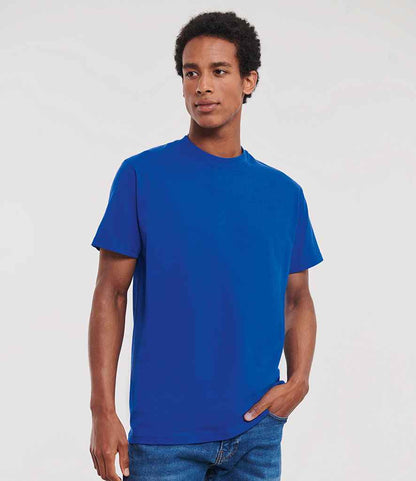 Russell 180M Bright Royal Model -  Ready to be Printed by Custard Workwear - Cheap Personalised and Customised Workwear in Nottinghamshire, Derbyshire and Leicestershire