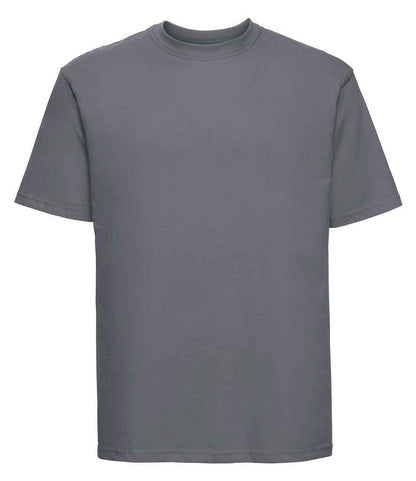 Russell 180M Convoy Grey Front -  Ready to be Printed by Custard Workwear - Cheap Personalised and Customised Workwear in Nottinghamshire, Derbyshire and Leicestershire