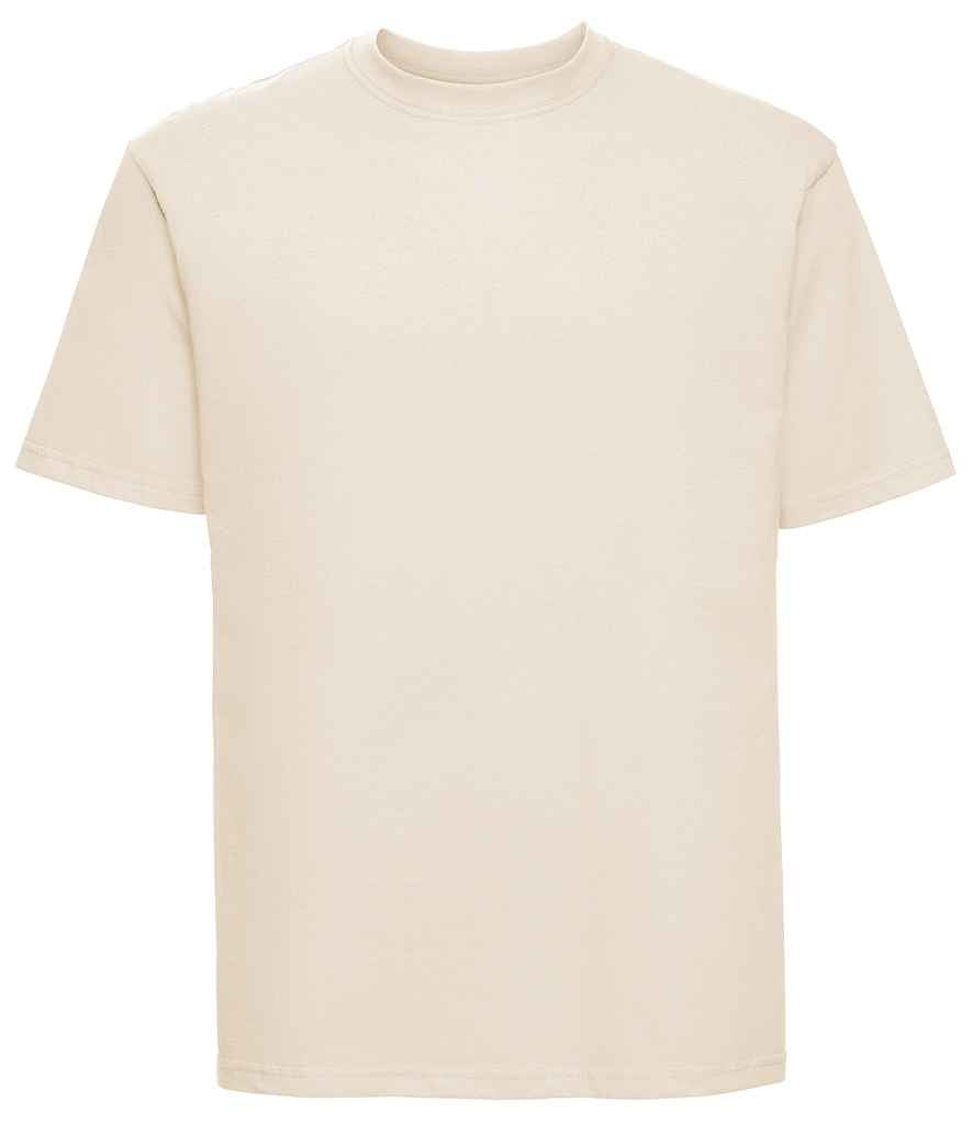 Russell 180M Natural Front -  Ready to be Printed by Custard Workwear - Cheap Personalised and Customised Workwear in Nottinghamshire, Derbyshire and Leicestershire