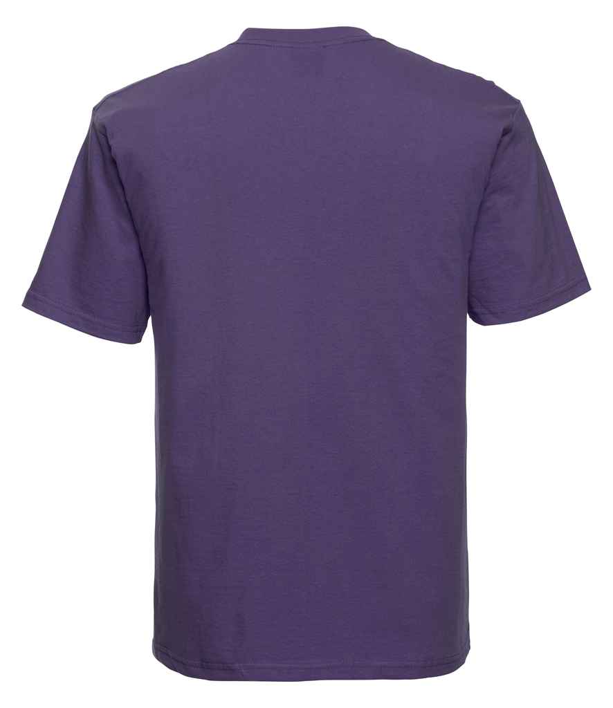 Russell 180M Purple Back -  Ready to be Printed by Custard Workwear - Cheap Personalised and Customised Workwear in Nottinghamshire, Derbyshire and Leicestershire