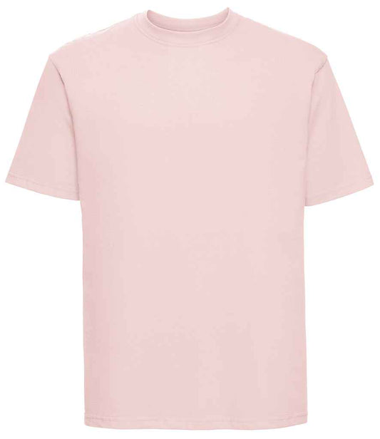 Russell 180M Powder Rose Front -  Ready to be Printed by Custard Workwear - Cheap Personalised and Customised Workwear in Nottinghamshire, Derbyshire and Leicestershire