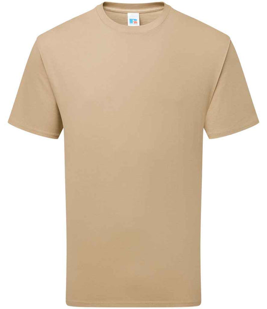 Russell 180M Tan Front -  Ready to be Printed by Custard Workwear - Cheap Personalised and Customised Workwear in Nottinghamshire, Derbyshire and Leicestershire