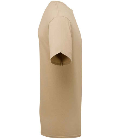 Russell 180M Tan Left -  Ready to be Printed by Custard Workwear - Cheap Personalised and Customised Workwear in Nottinghamshire, Derbyshire and Leicestershire