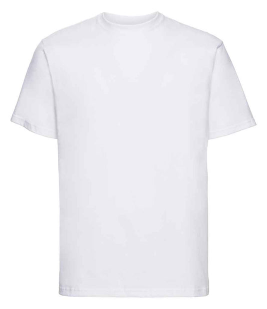 Russell 180M White Front -  Ready to be Printed by Custard Workwear - Cheap Personalised and Customised Workwear in Nottinghamshire, Derbyshire and Leicestershire