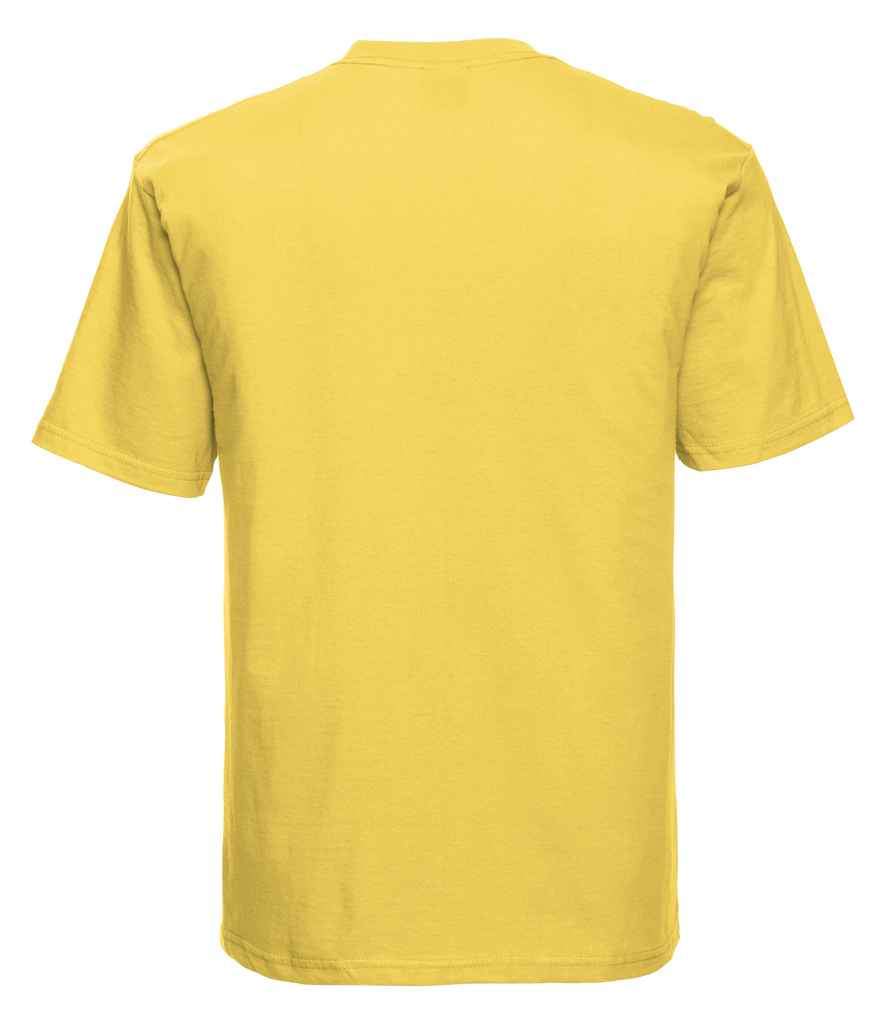 Russell 180M Yellow Back -  Ready to be Printed by Custard Workwear - Cheap Personalised and Customised Workwear in Nottinghamshire, Derbyshire and Leicestershire
