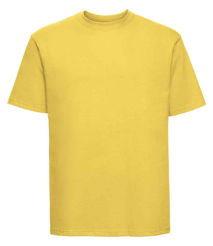 Russell 180M Yellow Front -  Ready to be Printed by Custard Workwear - Cheap Personalised and Customised Workwear in Nottinghamshire, Derbyshire and Leicestershire