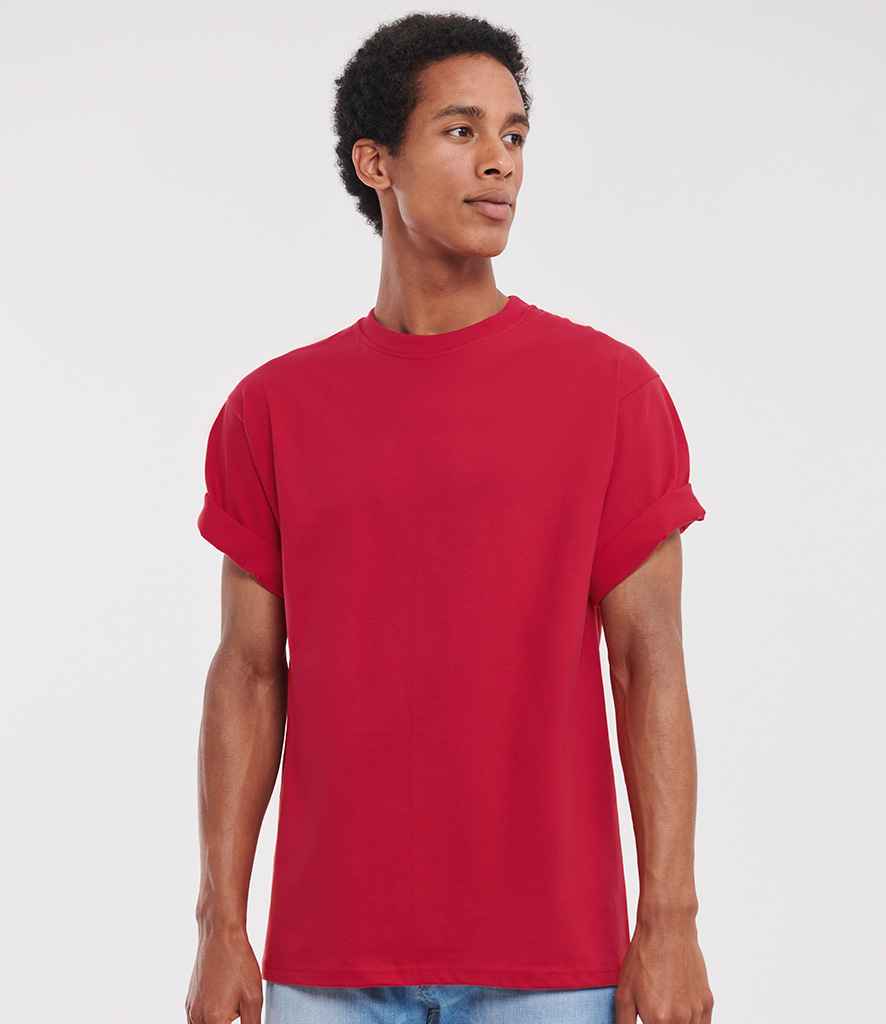 Russell 215M Classic Red Model -  Ready to be Embroidered and Printed by Custard Workwear - Cheap Personalised and Customised Workwear in Nottinghamshire, Derbyshire and Leicestershire