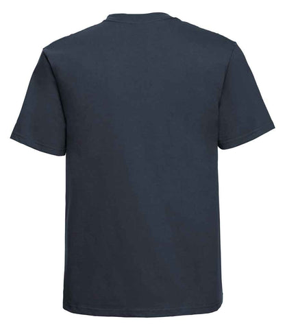Russell 215M French Navy Back -  Ready to be Embroidered and Printed by Custard Workwear - Cheap Personalised and Customised Workwear in Nottinghamshire, Derbyshire and Leicestershire