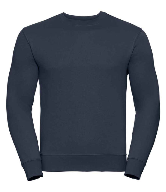 Russell 262M French Navy Front -  Ready to be Embroidered and Printed by Custard Workwear - Cheap Personalised and Customised Workwear in Nottinghamshire, Derbyshire and Leicestershire