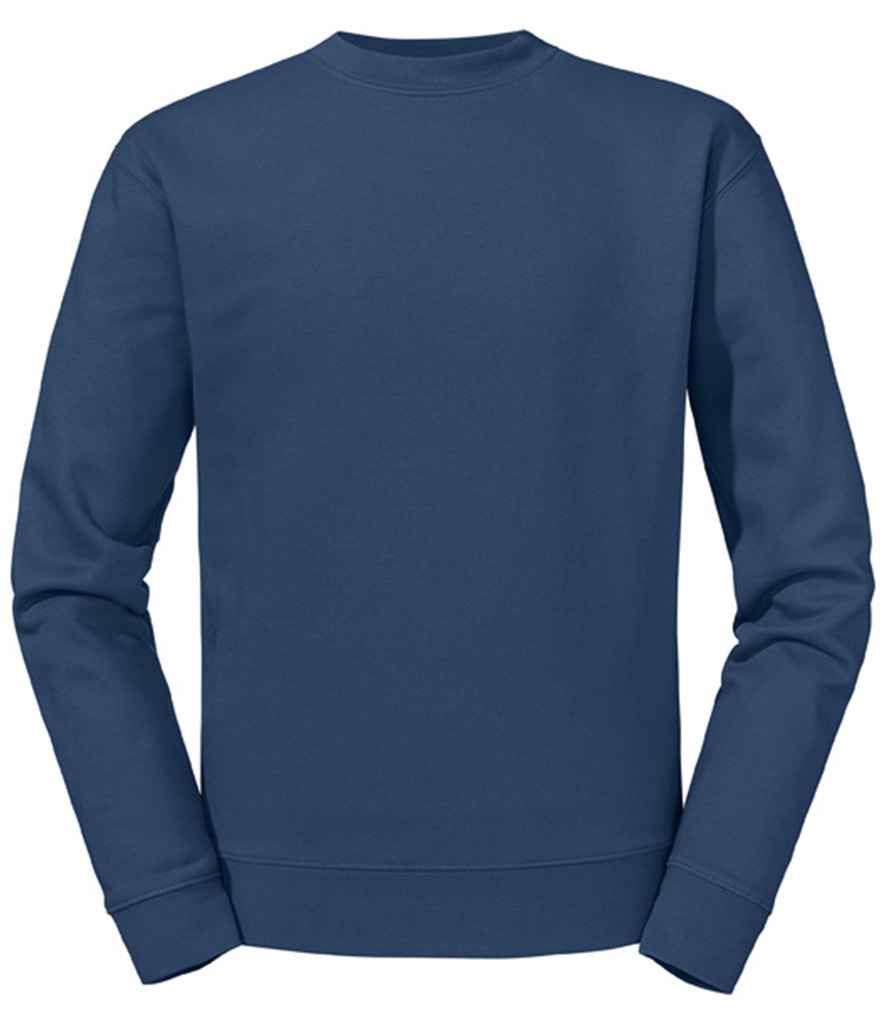 Russell 262M Indigo Blue Front -  Ready to be Embroidered and Printed by Custard Workwear - Cheap Personalised and Customised Workwear in Nottinghamshire, Derbyshire and Leicestershire