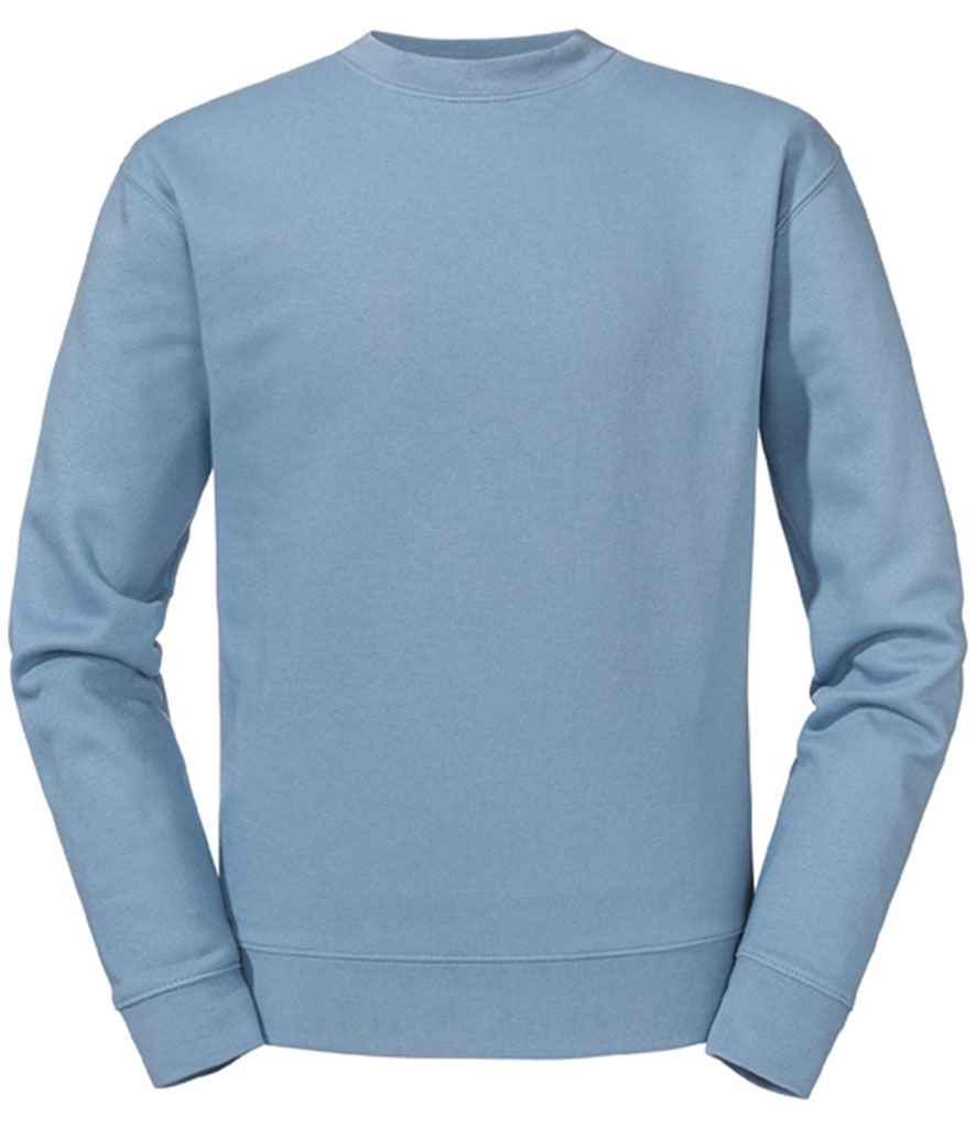Russell 262M Mineral Blue Front -  Ready to be Embroidered and Printed by Custard Workwear - Cheap Personalised and Customised Workwear in Nottinghamshire, Derbyshire and Leicestershire